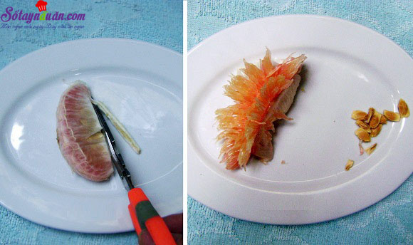 Cách tỉa trái cây thành hình con vật bày mâm cỗ trung thu