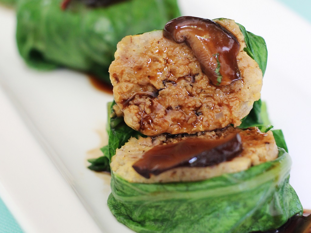 Cải cuộn sốt nấm