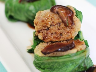 Cải cuộn sốt nấm