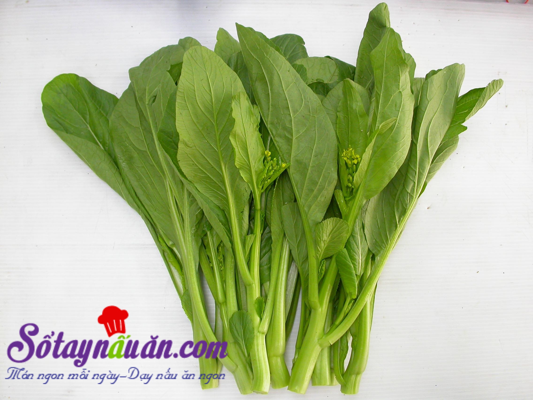 Cải ngồng xào tỏi – món ăn dân dã