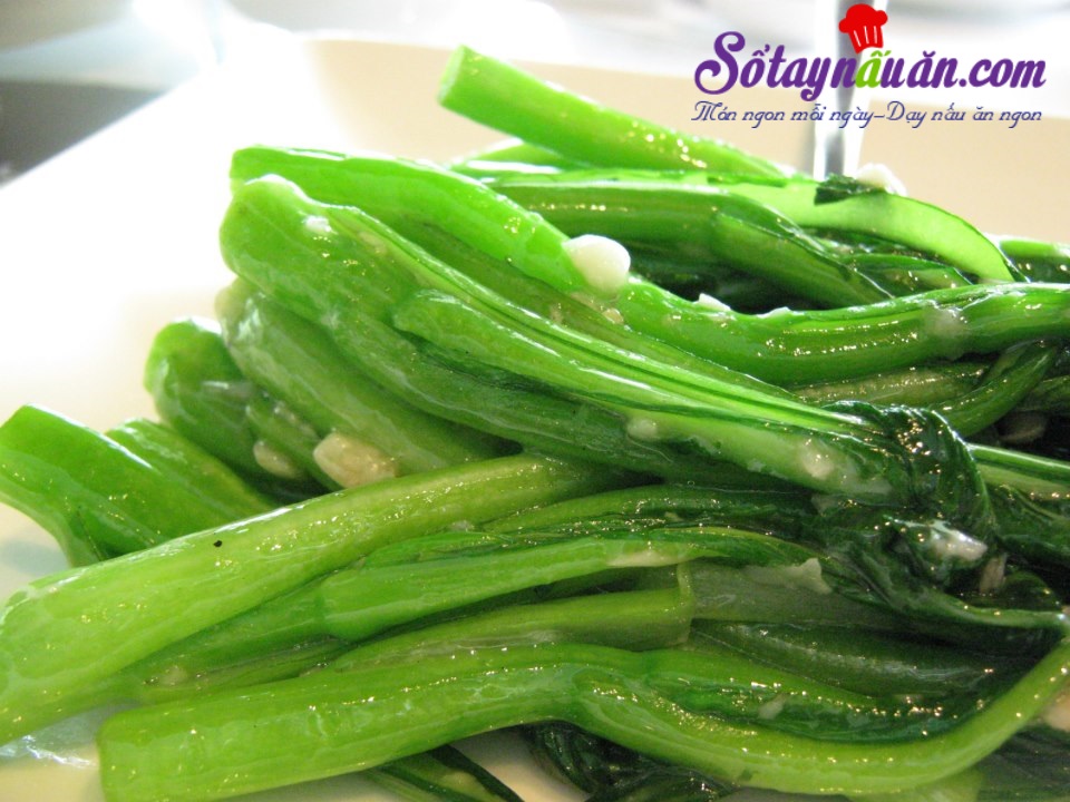 Cải ngồng xào tỏi – món ăn dân dã
