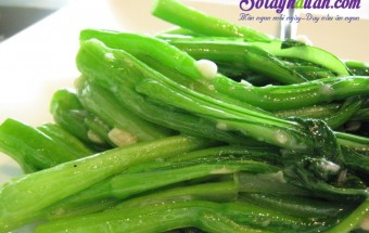 Cải ngồng xào tỏi – món ăn dân dã