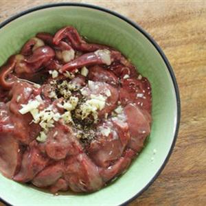 Cách làm cải ngọt xào gan gà