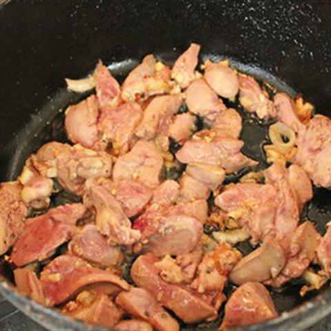 Cách làm cải ngọt xào gan gà