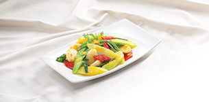 Cải rổ xào trứng muối