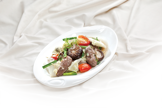 Cải thảo xào tim heo