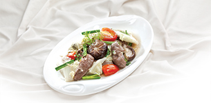 Cải thảo xào tim heo