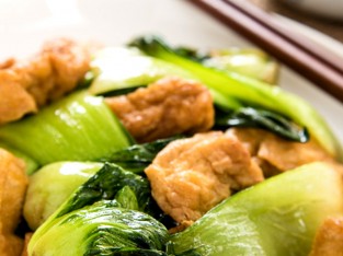 Cải thìa xào đậu hũ