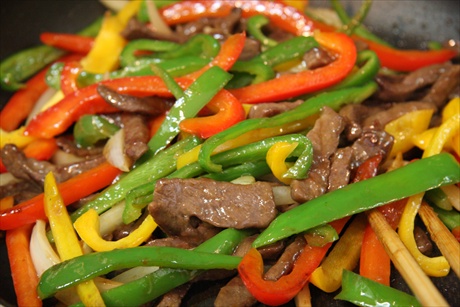 Cải thìa xào nấm đông cô