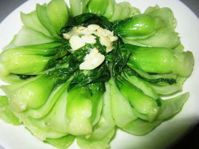 Cải thìa xào tỏi