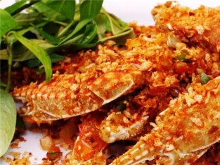 Càng ghẹ rang muối ngon