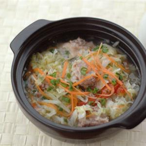 Cách làm canh bắp cải nấu sườn