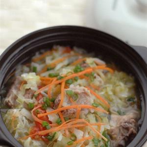 Cách làm canh bắp cải nấu sườn