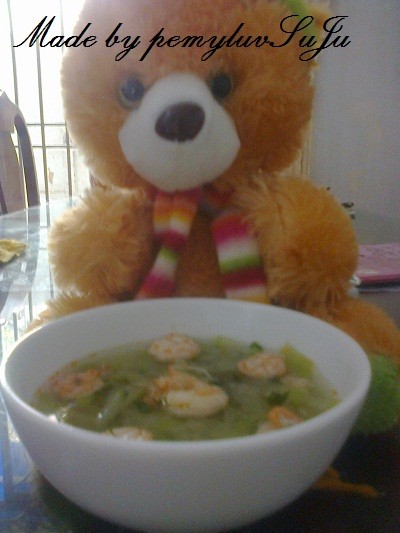 Canh bầu nấu tôm