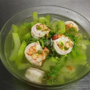 Cách làm canh bầu với tôm