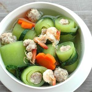 Cách làm canh bí đao nấu tôm thịt