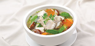 Canh bí ngòi nấu nấm