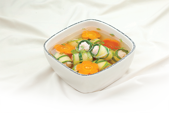 Canh bí ngòi quấn tôm