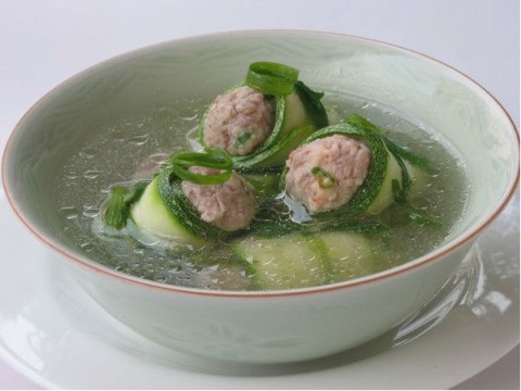 Canh bí ngòi tôm thịt