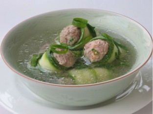 Canh bí ngòi tôm thịt