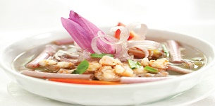 Canh bông súng nấu tôm