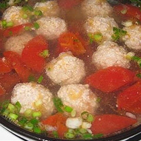 Cách làm canh cà chua thịt viên