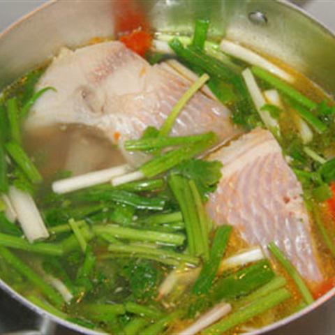 Cách làm canh cá diêu hồng nấu ngót