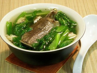 Canh cá rô rau cải
