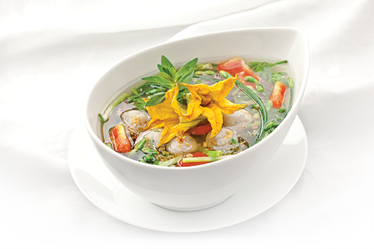 Canh cá thác lác nấu hoa