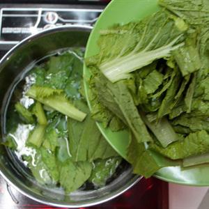 Cách làm canh cải bẹ xanh nấu gừng