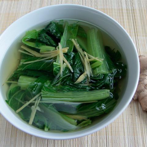 Cách làm canh cải bẹ xanh nấu gừng