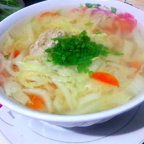 Cách làm canh cải thảo thịt nạc