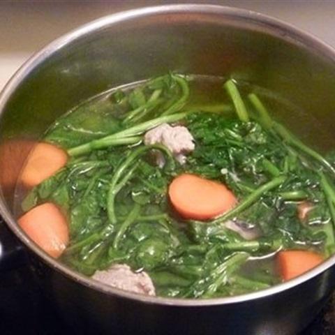 Cách làm canh cải xoong nấu sườn