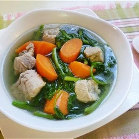 Cách làm canh cải xoong nấu sườn