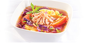 Canh chua bắp cải tím