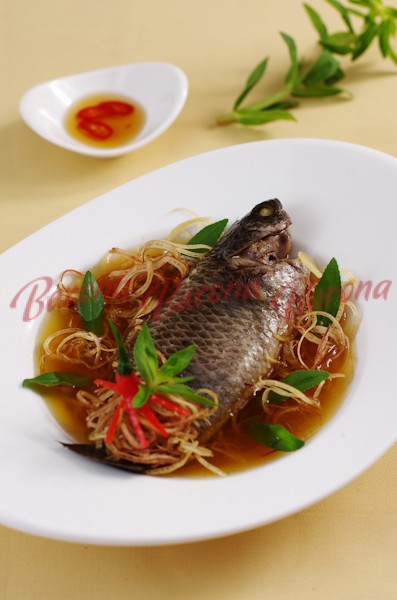 Canh chua bắp chuối cá rô đồng