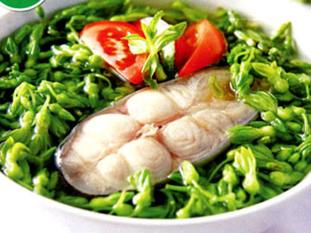 Canh chua cá hú hoa thiên lý