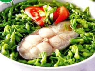 Canh chua cá hú hoa thiên lý