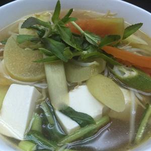 Cách làm canh chua đậu hũ chay