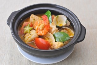 Canh chua hải sản lá chanh