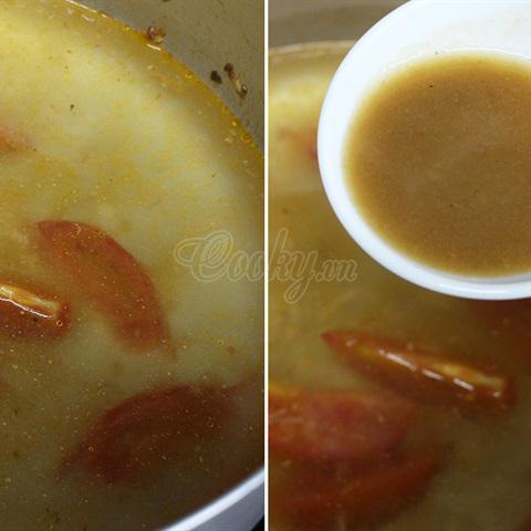 Cách làm canh chua rau nhút nấu nghêu