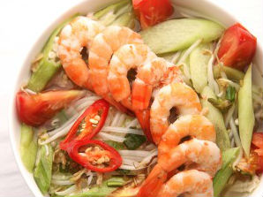 Canh chua tôm đất