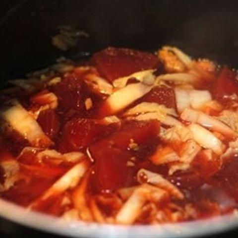 Cách làm canh củ dền