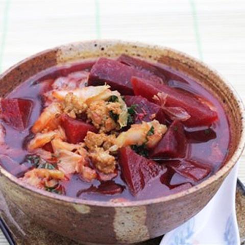 Cách làm canh củ dền