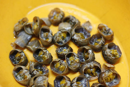 Canh cua rau đay mồng tơi và mướp