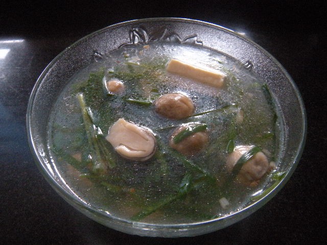 Canh đậu hũ hẹ