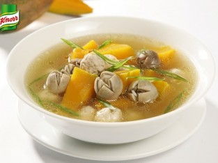 Canh đu đủ bò viên