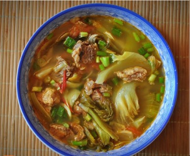 Canh dưa nấu sườn
