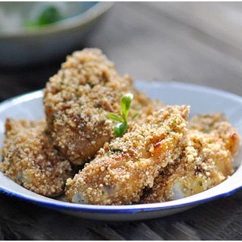 Cách làm cánh gà chiên gạo rang