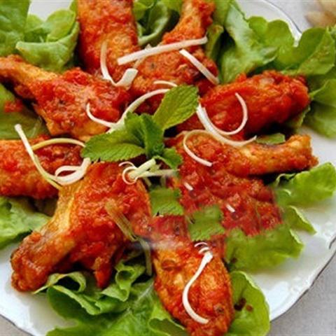 Cách làm cánh gà chiên giòn sốt cà